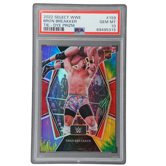 Bron Breakker 2022 Select Tie Dye RC 18/25 PSA 10 #159