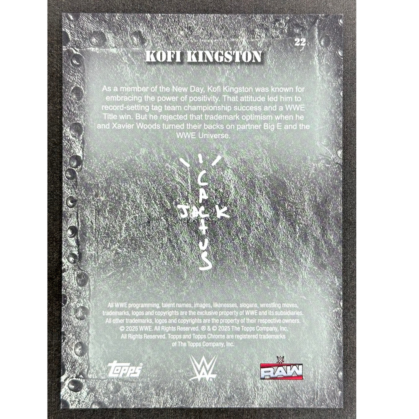 Kofi Kingston 2025 Cactus Jack 85/125 #22