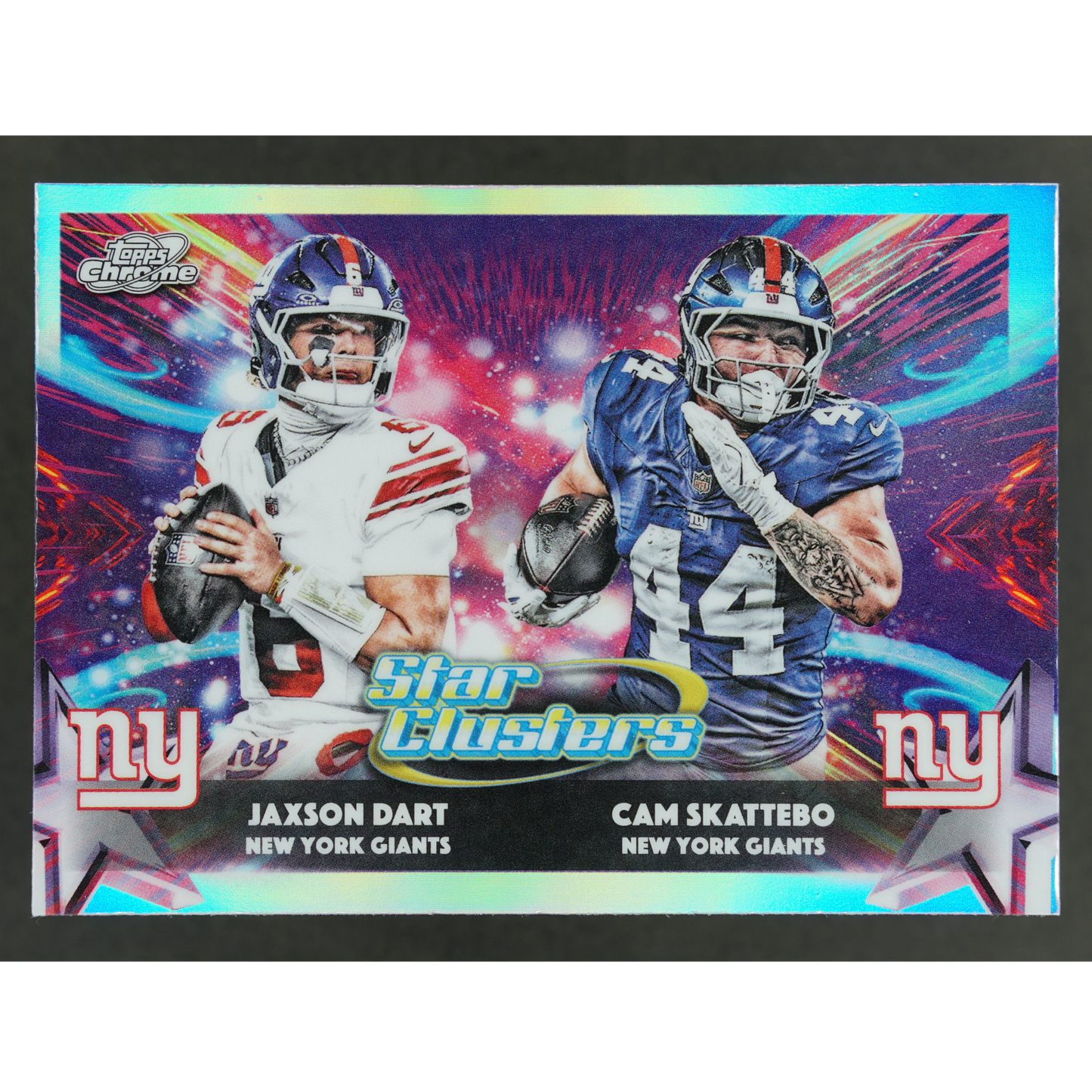 Jaxson Dart und Cam Skattebo 2025 Cosmic Star Clusters #SC-14