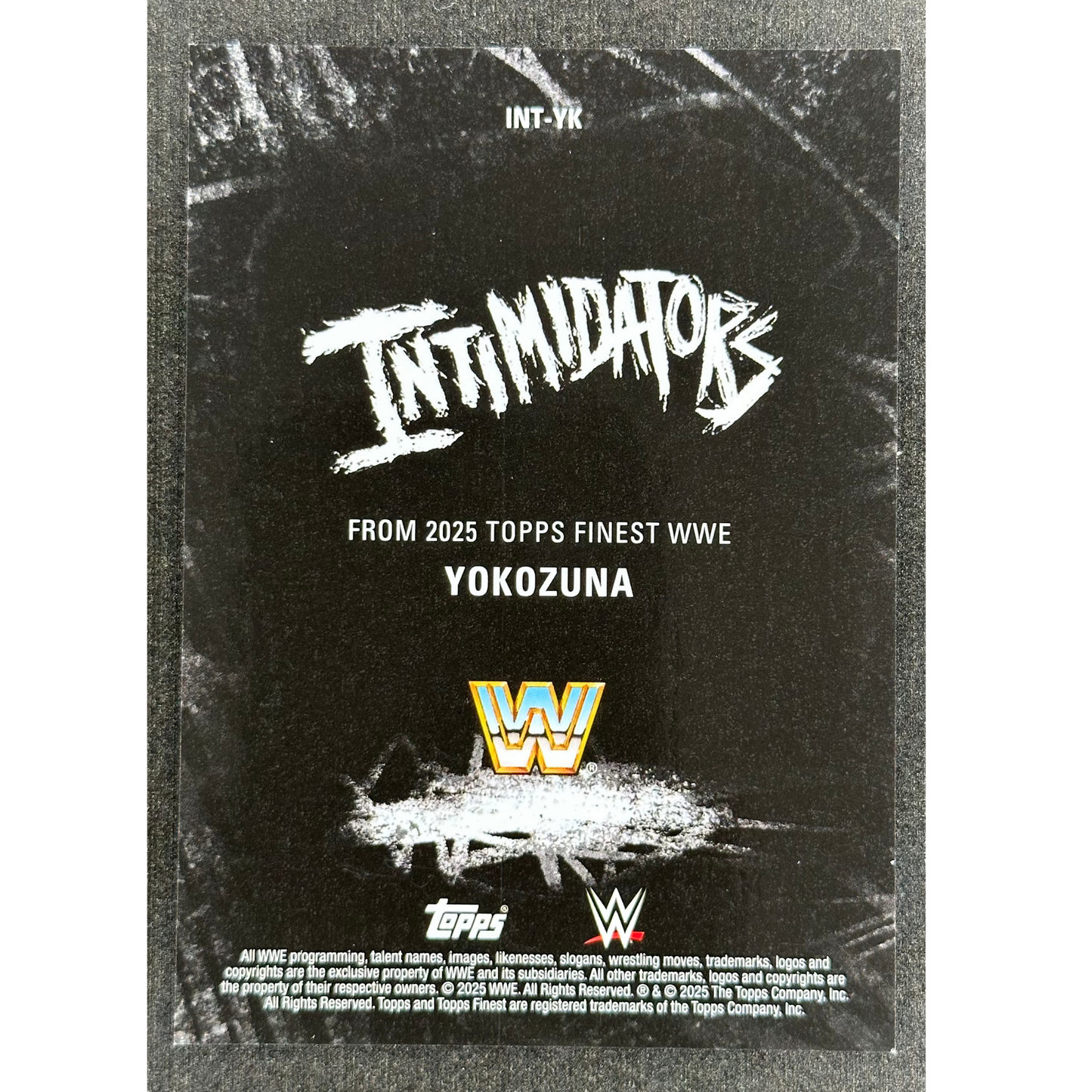 Yokozuna 2025 Finest Gold 49/50 #INT-YK