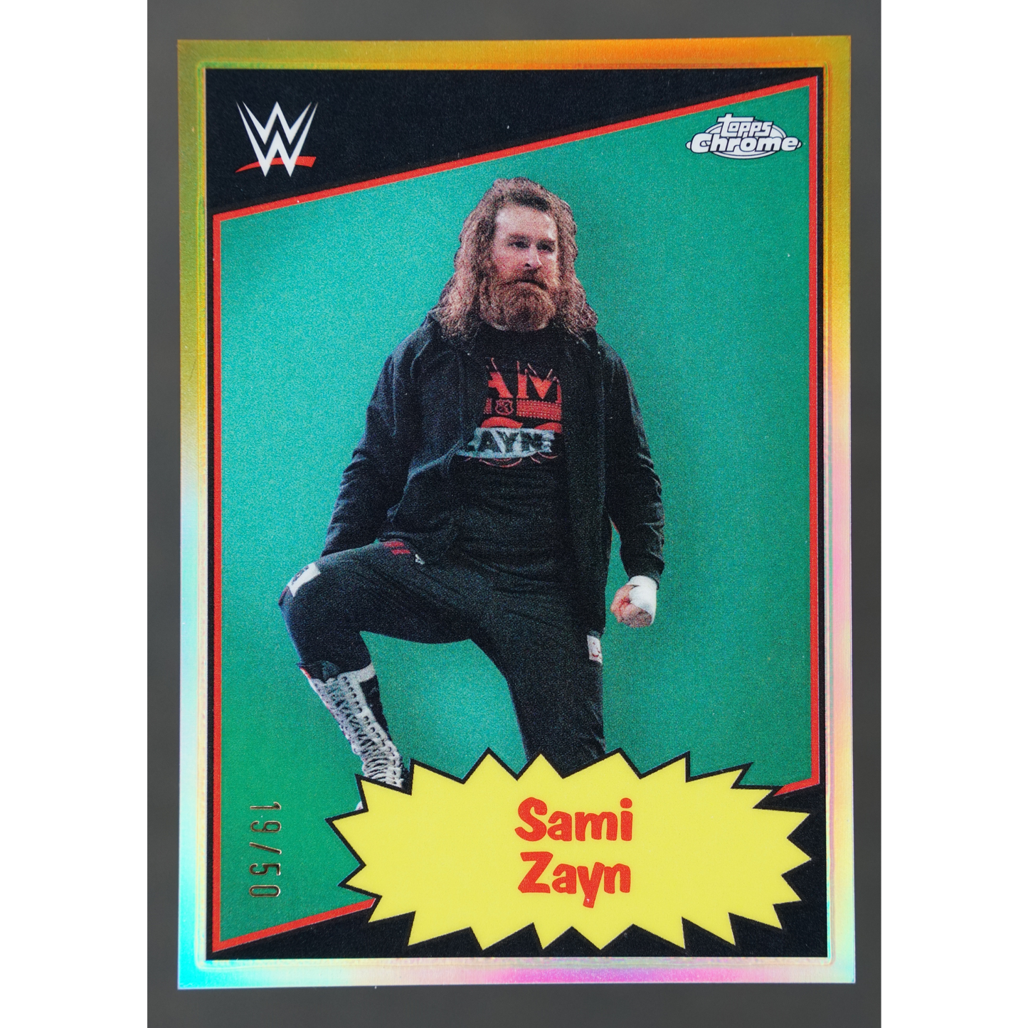 Sami Zayn 2025 Chrome Gold 19/50 #85TC-SZ