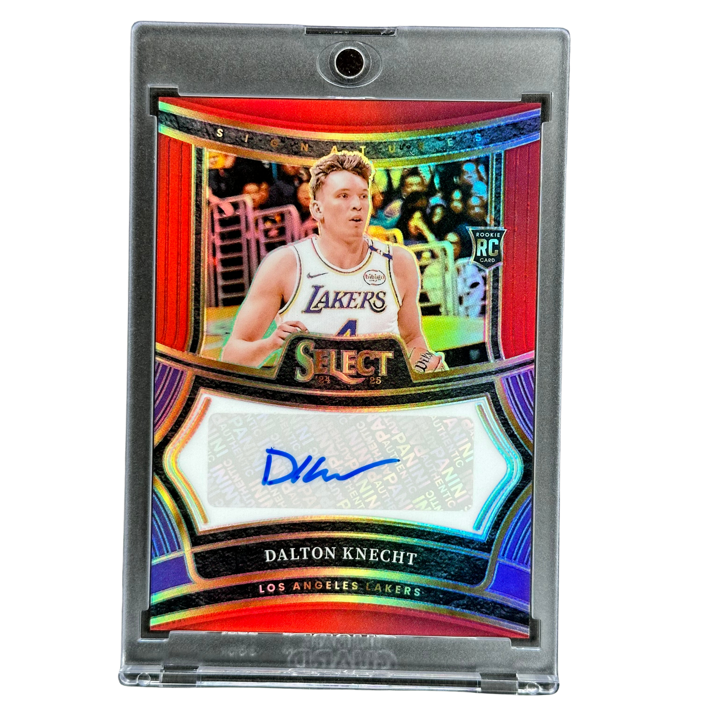 Dalton Knecht 2024 Select Red RC Rookie Card Auto 94/99 #RS-DAL