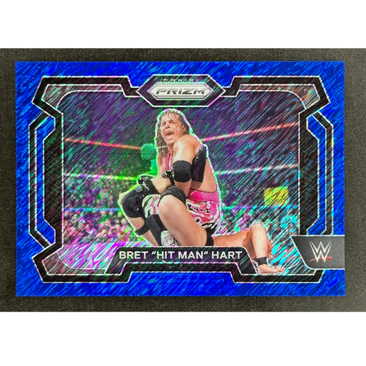 Bret Hart 2024 Prizm Blue Shimmer 2/11 #26