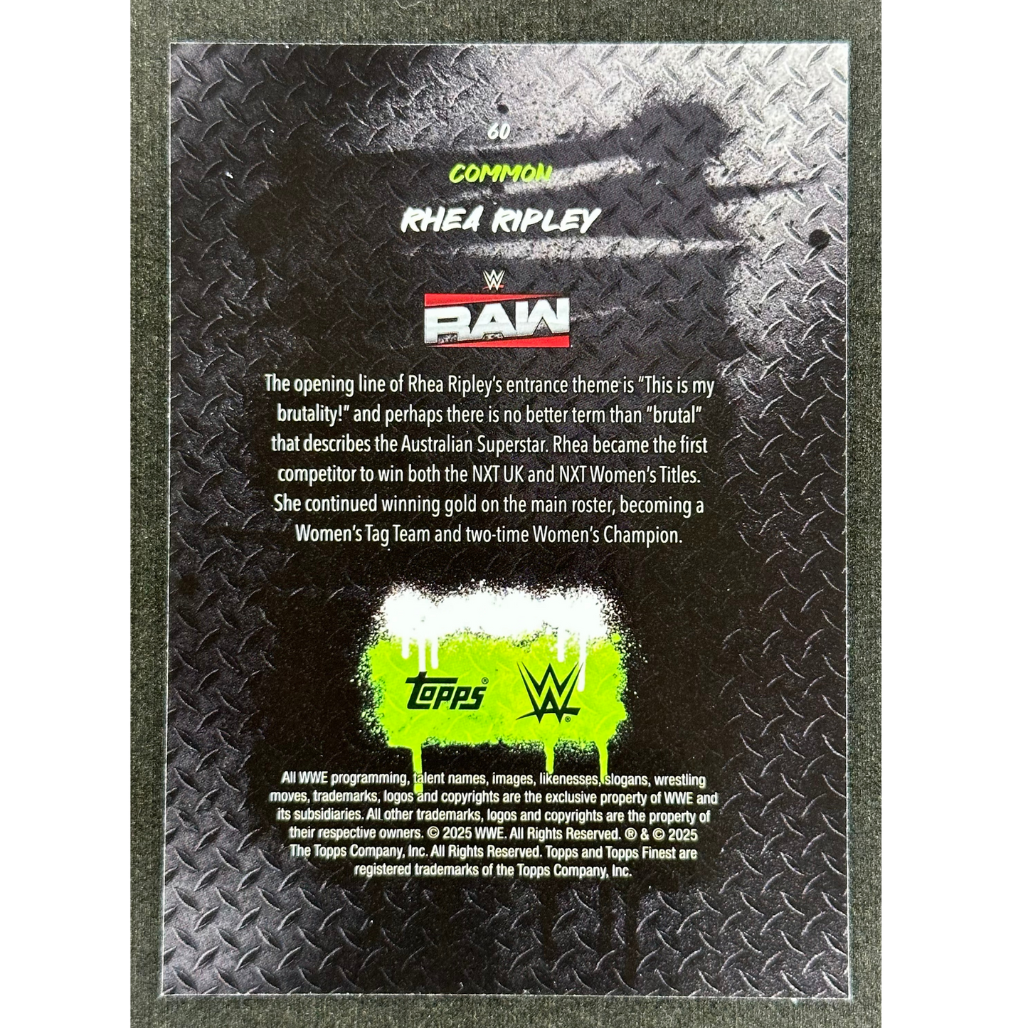 Rhea Ripley 2025 Finest 132/199 #60