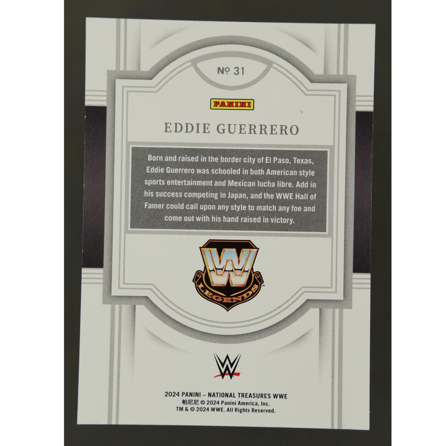 Eddie Guerrero 2024 National Treasures 1/5 #31