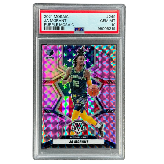 Ja Morant 2021 Mosaic Purple Mosaic National Pride PSA 10 #249