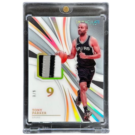 Tony Parker 2020 Immaculate Patch Game Worn 8/9 #PJN-TPK
