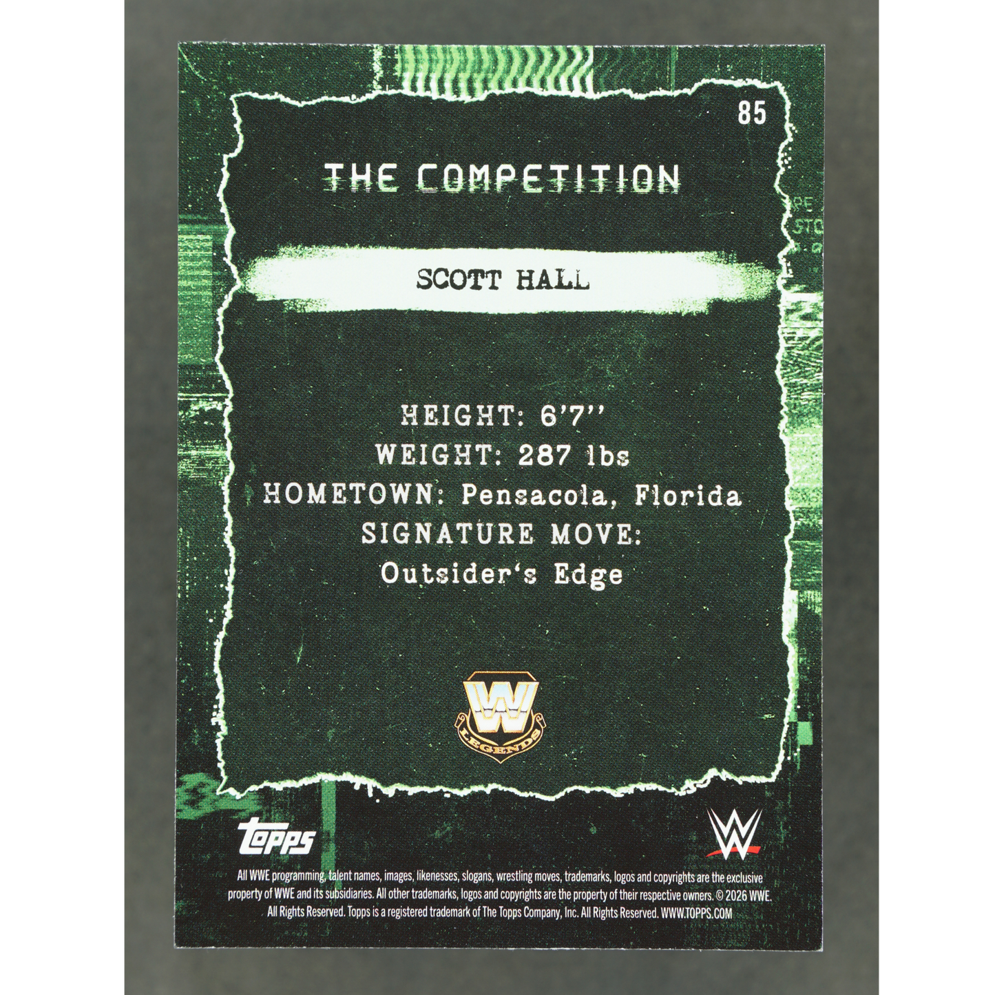 Scott Hall 2026 WWE Decades The Competition 15/99 #85