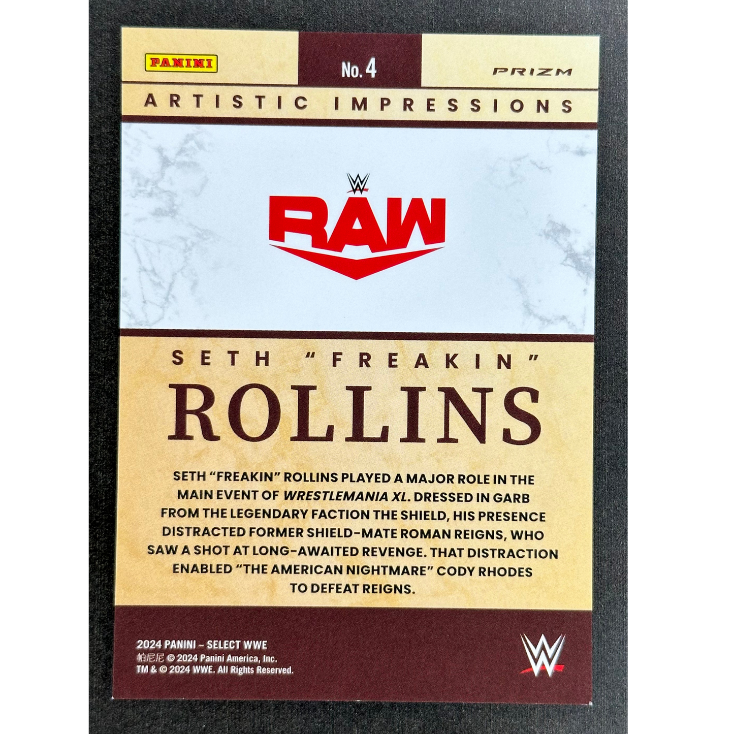 Seth Rollins 2024 Select Artistic Selections #4