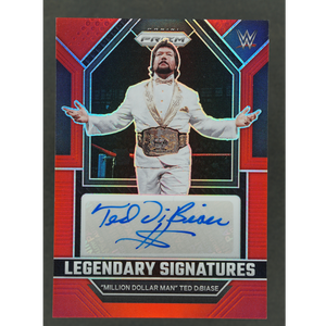 "Million Dollar Man" Ted DiBiase 2023 Prizm Legendary Signatures Red 29/99 #LS-MDM