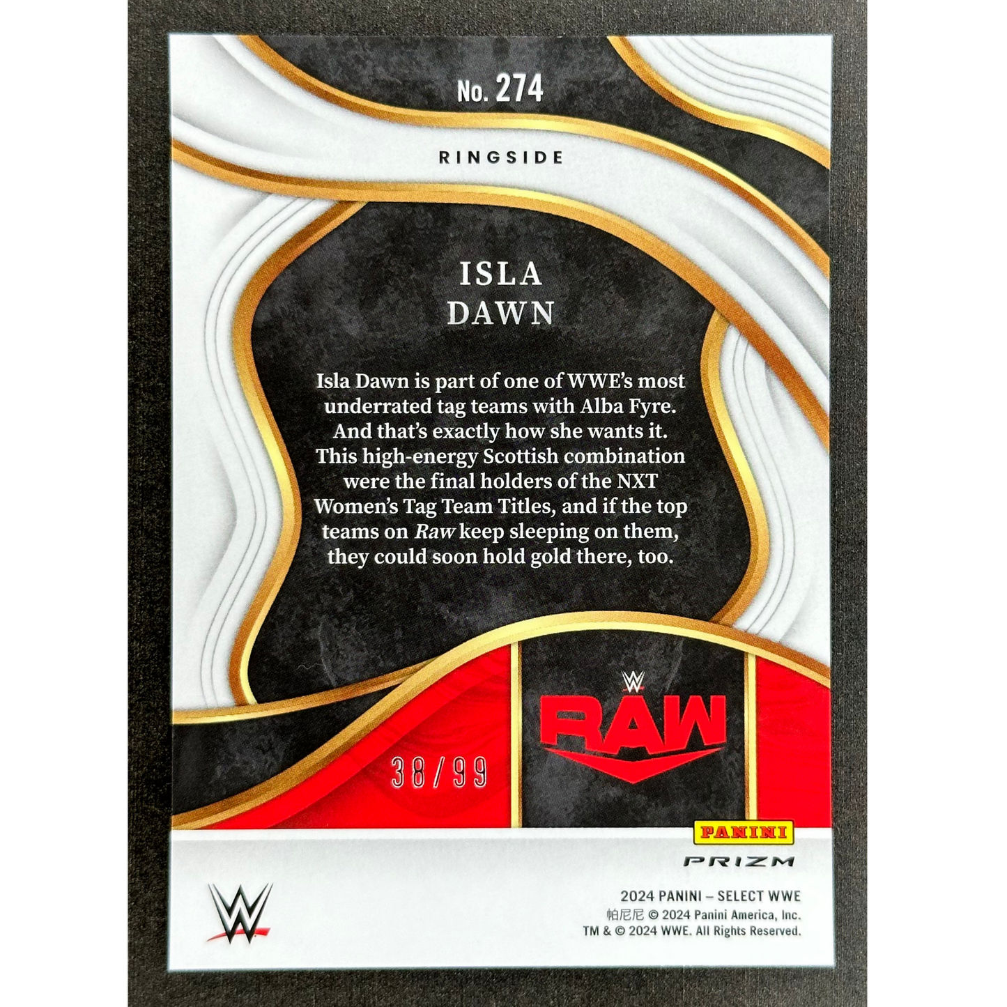 Isla Dawn 2024 Select Ringside 38/99 #274