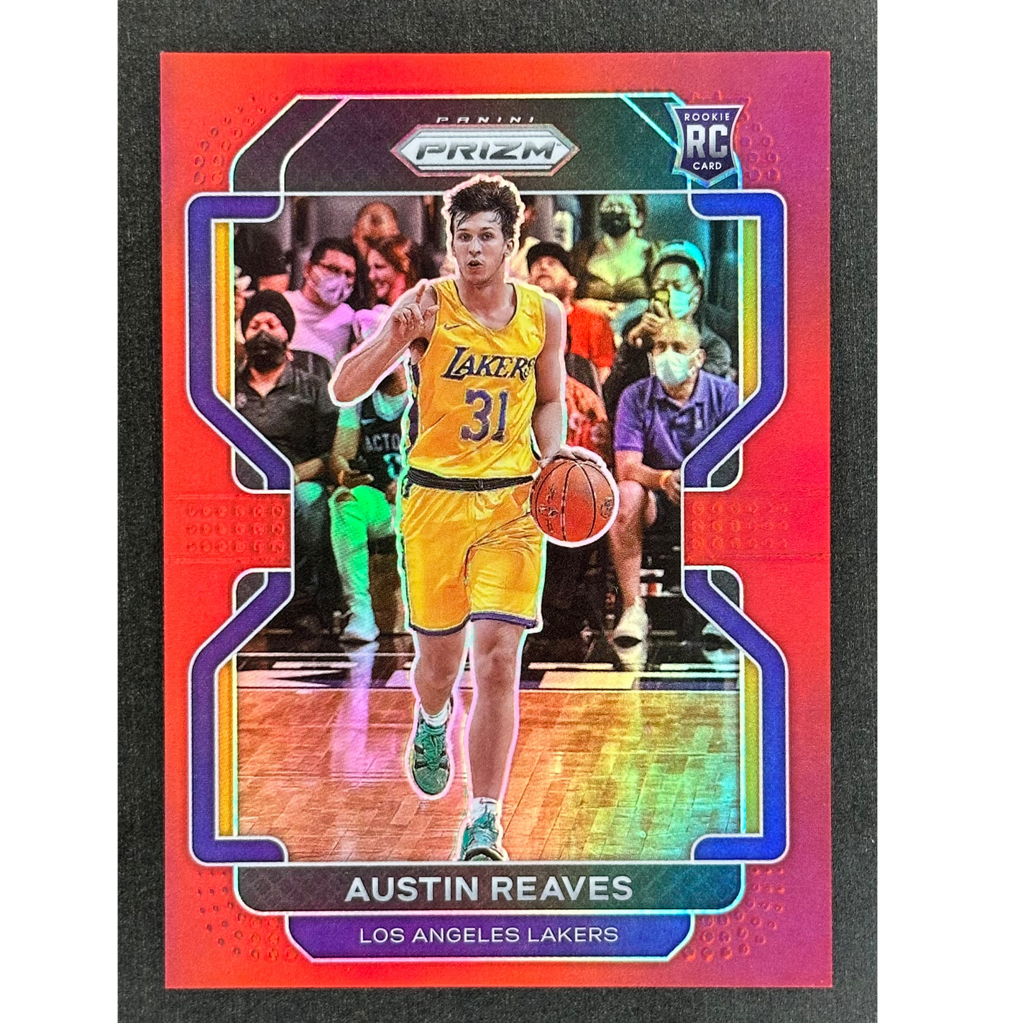 Austin Reaves 2021 Prizm Red 241/299 RC #165