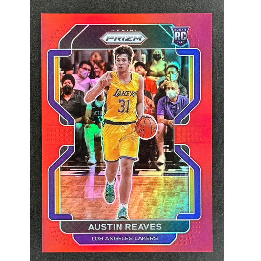 Austin Reaves 2021 Prizm Red 241/299 RC #165