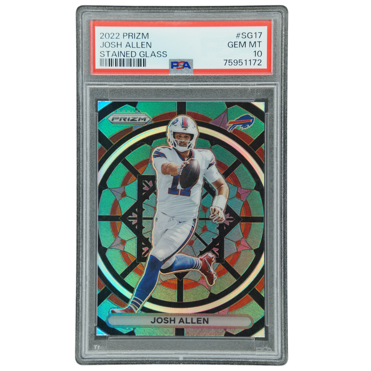 Josh Allen 2022 Prizm Stained Glass PSA 10 #SG-17