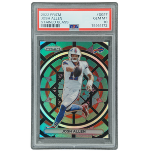 Josh Allen 2022 Prizm Stained Glass PSA 10 #SG-17