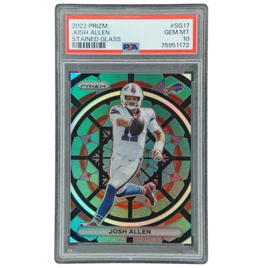 Josh Allen 2022 Prizm Stained Glass PSA 10 #SG-17