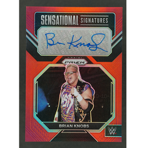 Brian Knobs 2023 Prizm Sensational Signatures Red Auto 1/99 #SN-BKB