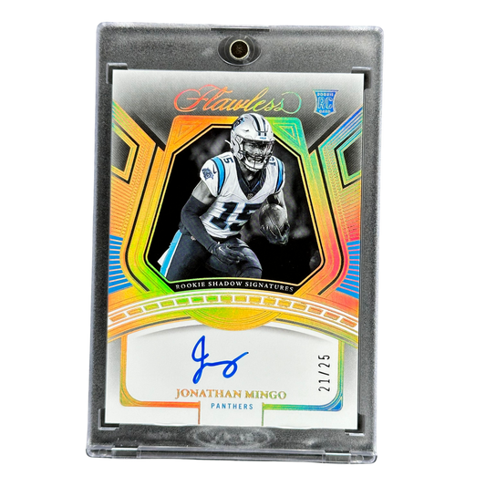 Jonathan Mingo 2023 Flawless RC Rookie Card Auto 21/25 #RS-JMI