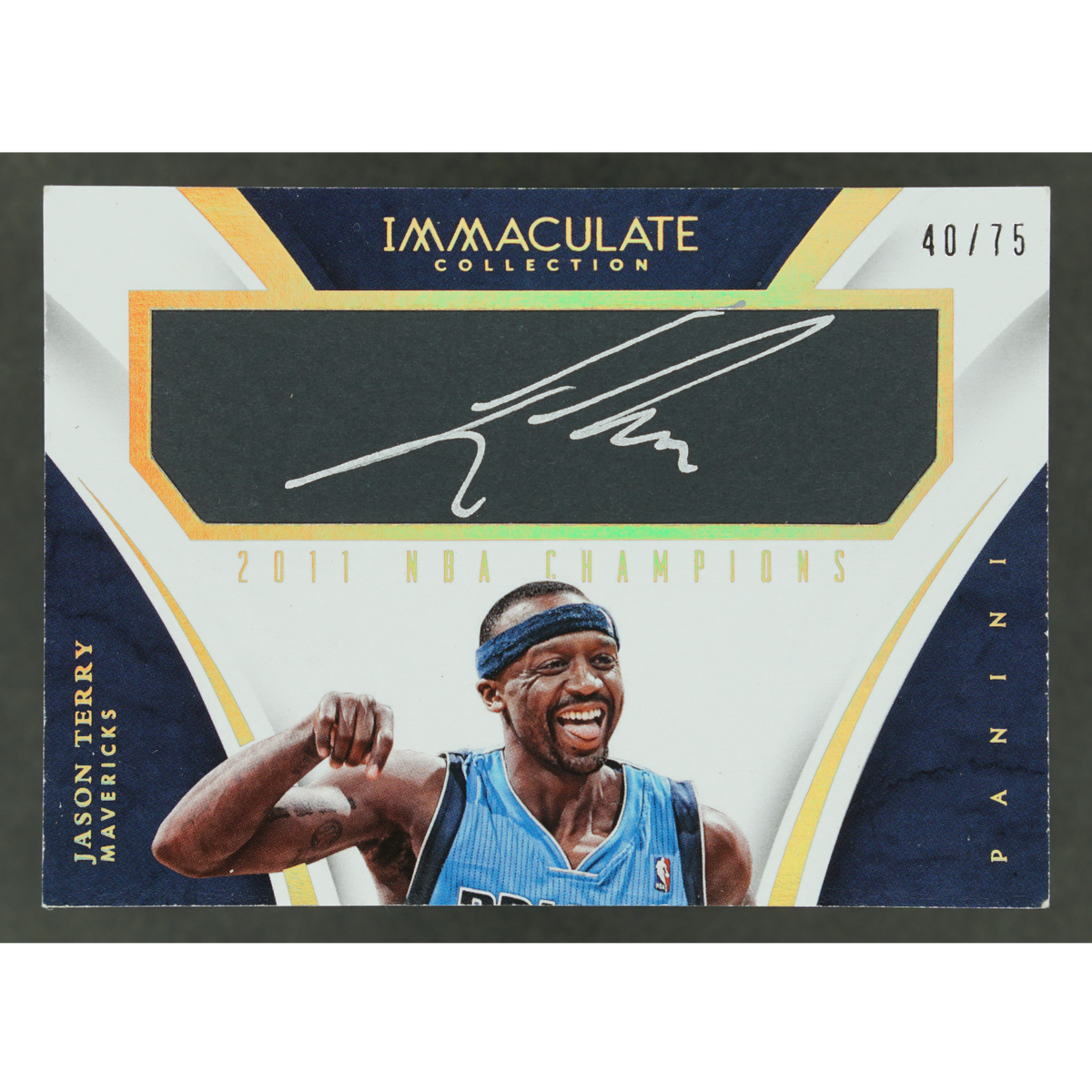 Jason Terry 2014-15 Immaculate 2011 NBA Champions Auto 40/75 #10