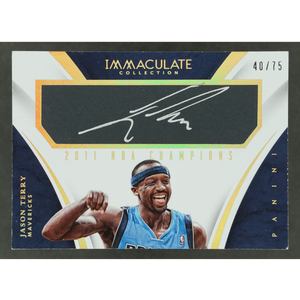 Jason Terry 2014-15 Immaculate 2011 NBA Champions Auto 40/75 #10