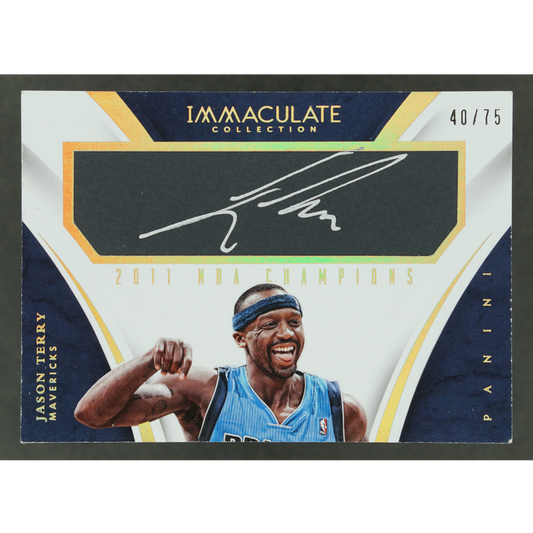 Jason Terry 2014-15 Immaculate 2011 NBA Champions Auto 40/75 #10