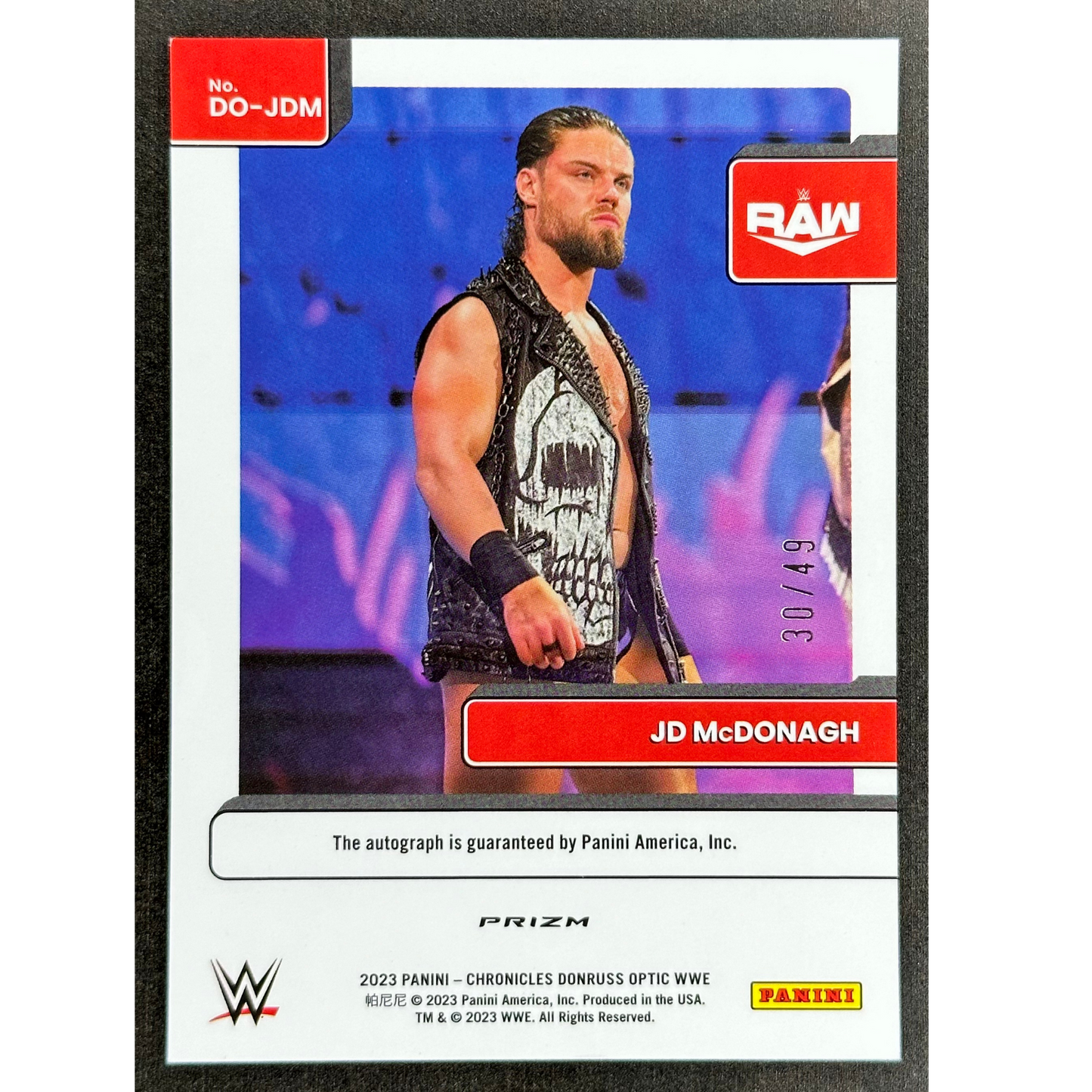 JD McDonagh 2023 Optic Signature Series 30/49 #DO-JDM