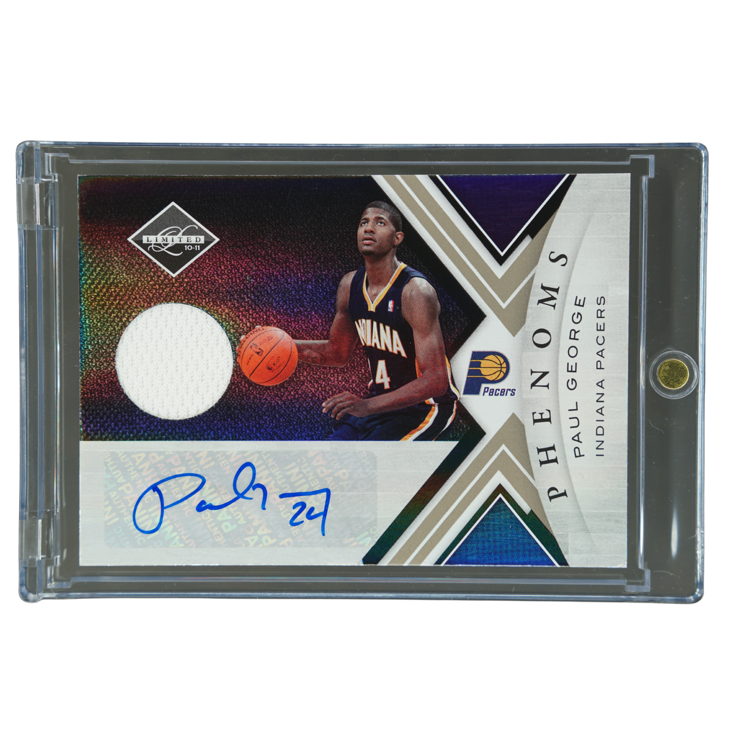 Paul George 2010 Limited Phenoms Jersey Auto 46/249 #183