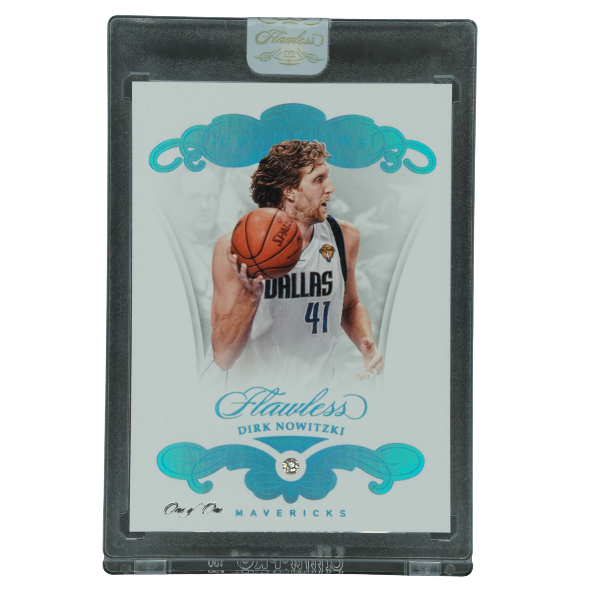 Dirk Nowitzki 2017-18 Flawless Champions 1/1 Diamond #141