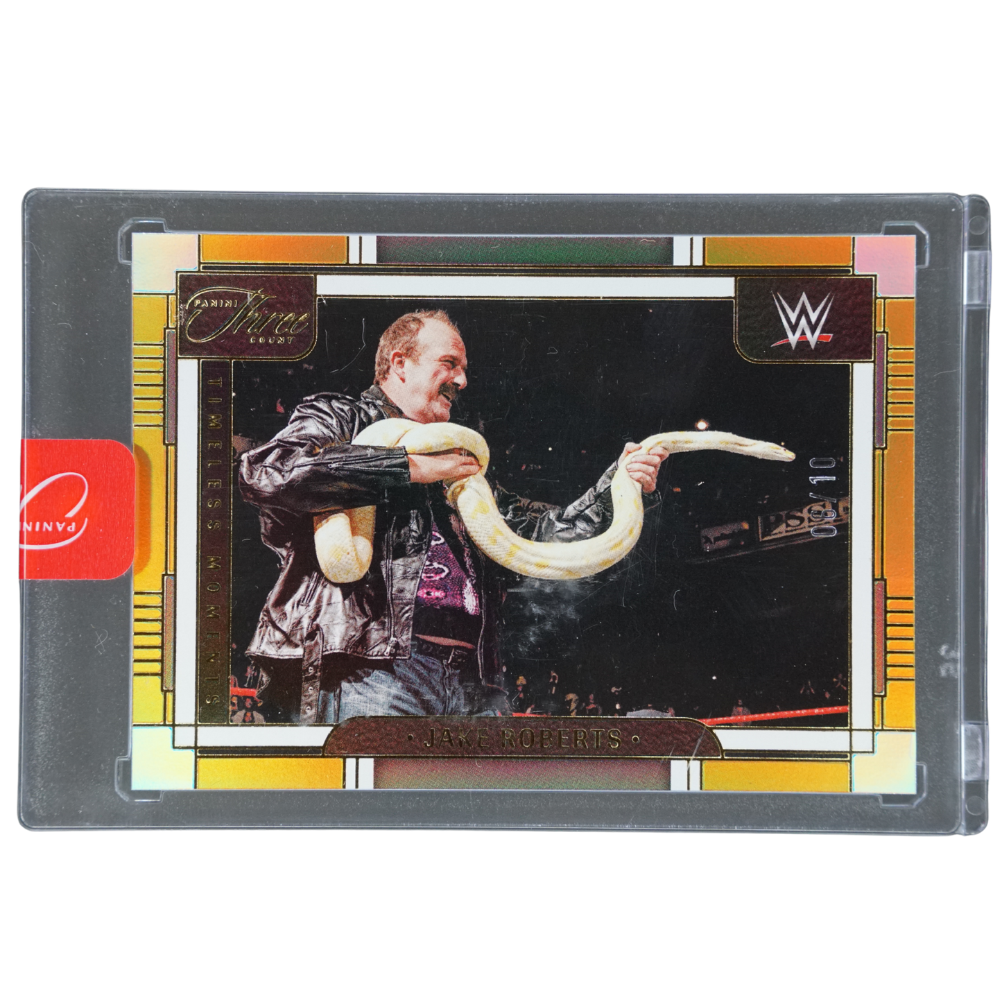 Jake Roberts 2024 Three Count Timeless Moments Gold 6/10 #182