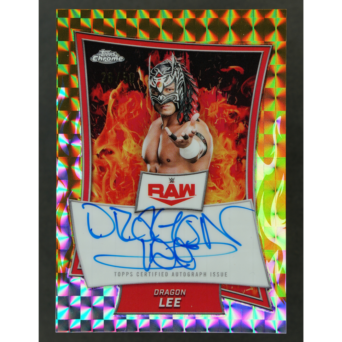 Dragon Lee 2026 Chrome Gold Geometric Red Brand Auto 26/50 #RBA-DRA