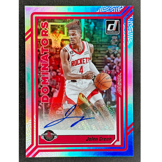 Jalen Green 2023 Donruss Dominators Auto 6/99 #DA-GRN