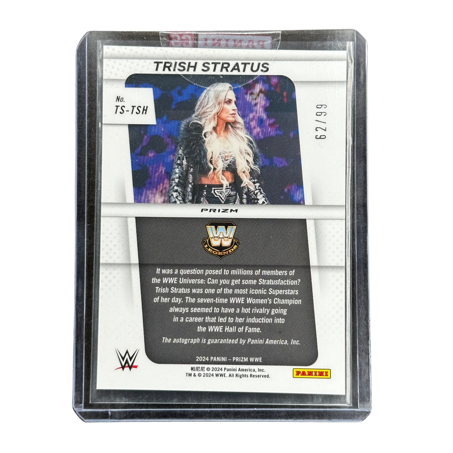 Trish Stratus 2024 Prizm Auto 62/99 #TS-TSH