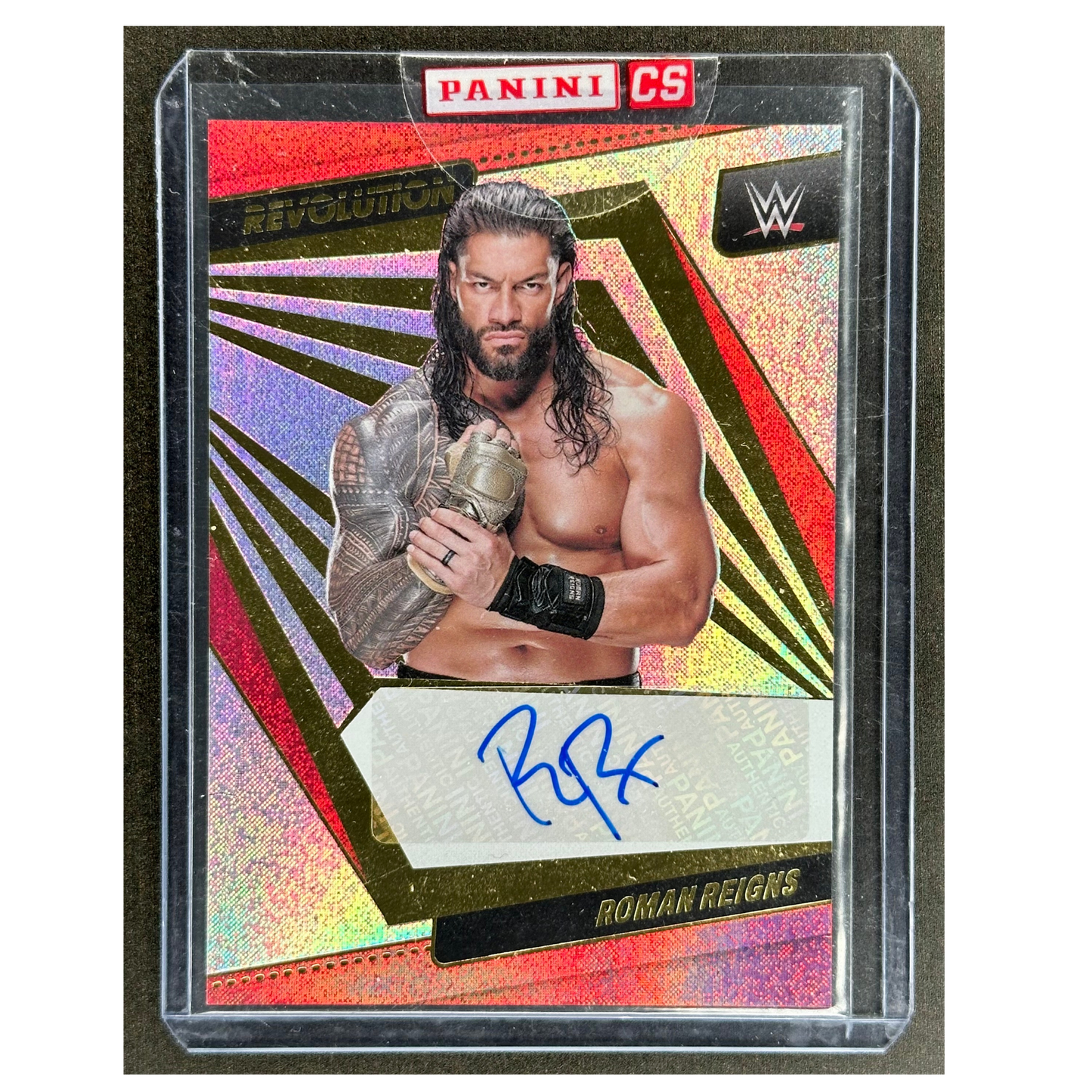 Roman Reigns 2022 Revolution Auto Panini Sealed #AG-RRN