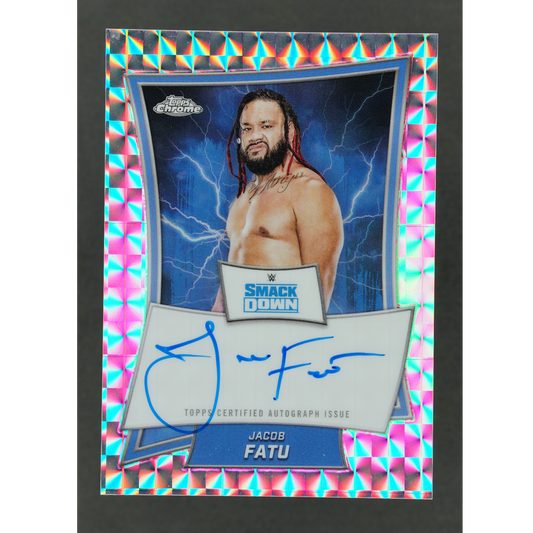 Jacob Fatu 2025 Chrome Blue Brand Geometric Auto #BBA-JAC