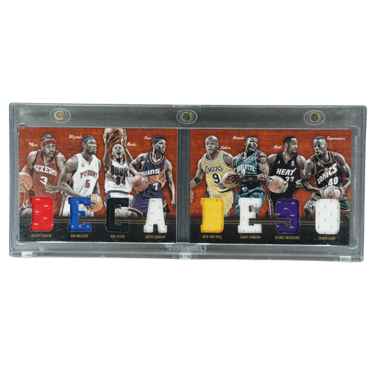 Iverson, Wallace, Allen, Johnson, Exel, Johnson, Mourning, Kemp 2011 Preferred Decades `90 63/199 Memorabilia #6