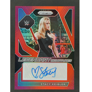 Stacy Keibler 2024 Prizm Legendary Signatures Red Auto 45/99 #LS-SKB