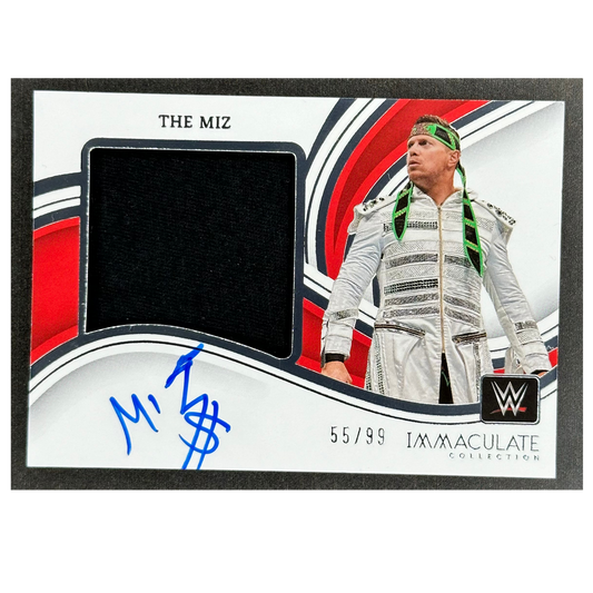 The Miz 2023 Immaculate Memorabilia Auto 55/99 #PM-MIZ