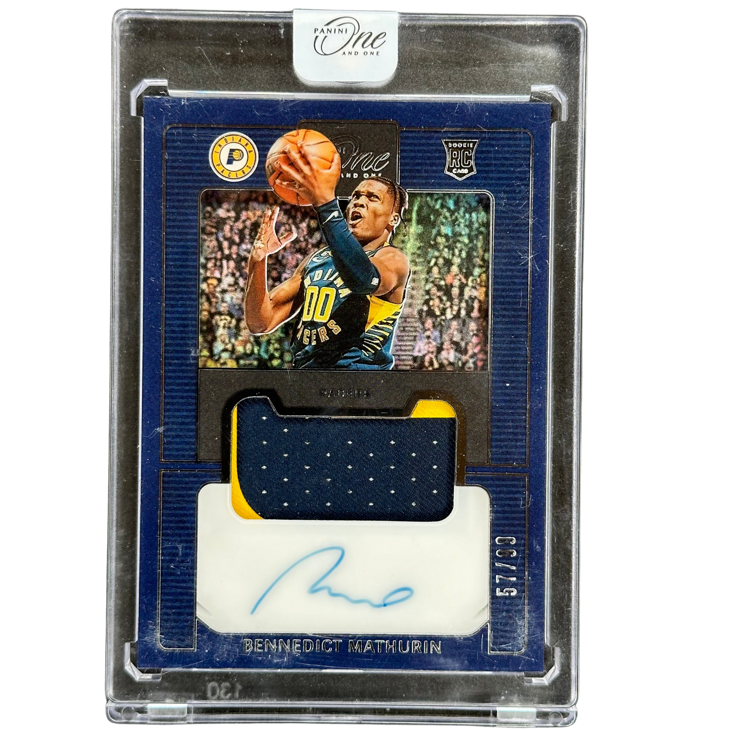 Bennedict Mathurin 2022 RC Rookie Card Patch Auto RPA 57/99 #PRJ-BMA