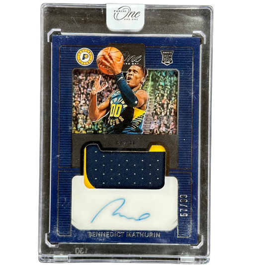 Bennedict Mathurin 2022 RC Rookie Card Patch Auto RPA 57/99 #PRJ-BMA