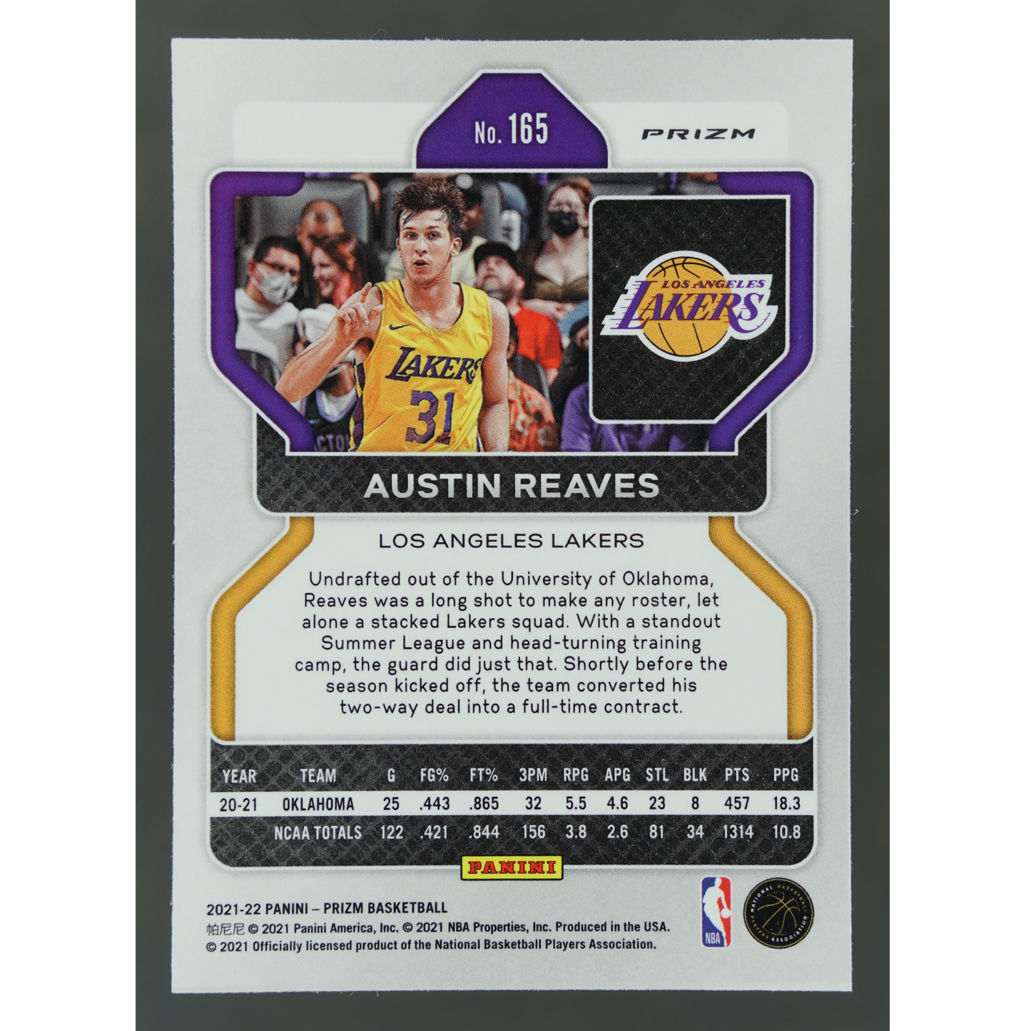 Austin Reaves 2021 Prizm RC Red Ice #165