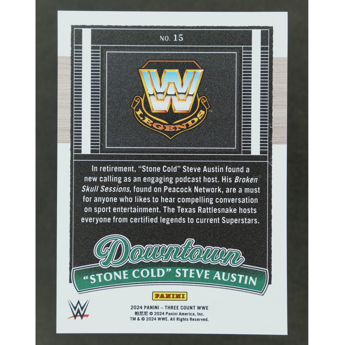 "Stone Cold" Steve Austin 2024 Three Count Downtown #15