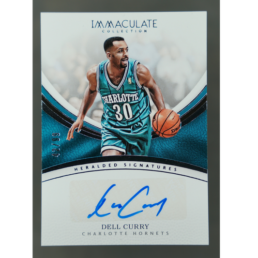 Dell Curry 2016 Immaculate Auto 42/99 #HS-DCU