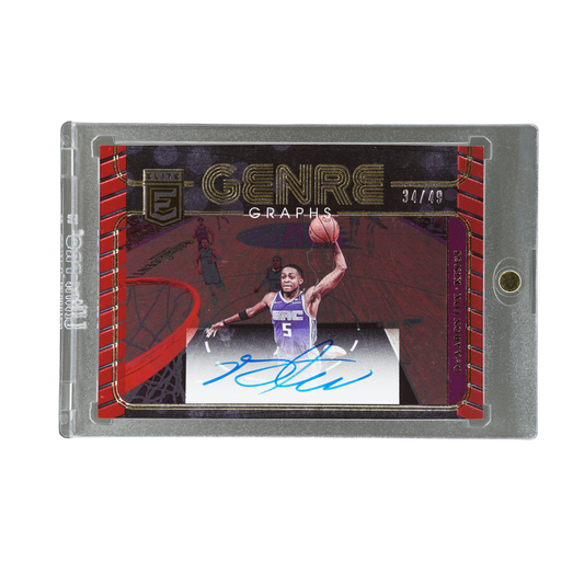 De´Aaron Fox 2022 Elite Genregraphs Red Auto 34/49 #GG-FOX