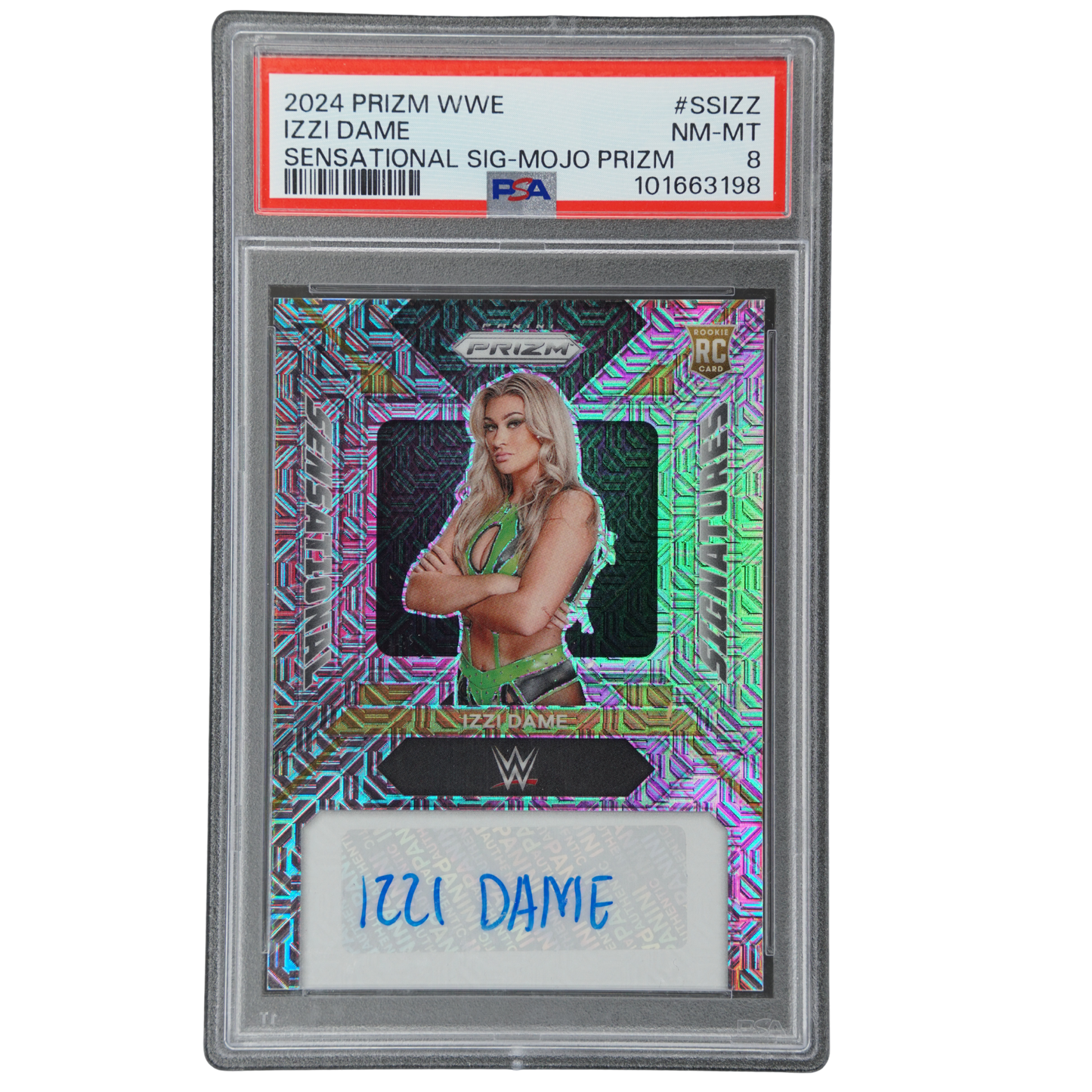 Izzi Dame 2024 Prizm Mojo Auto RC 1/25 PSA 8 #SSIZZ