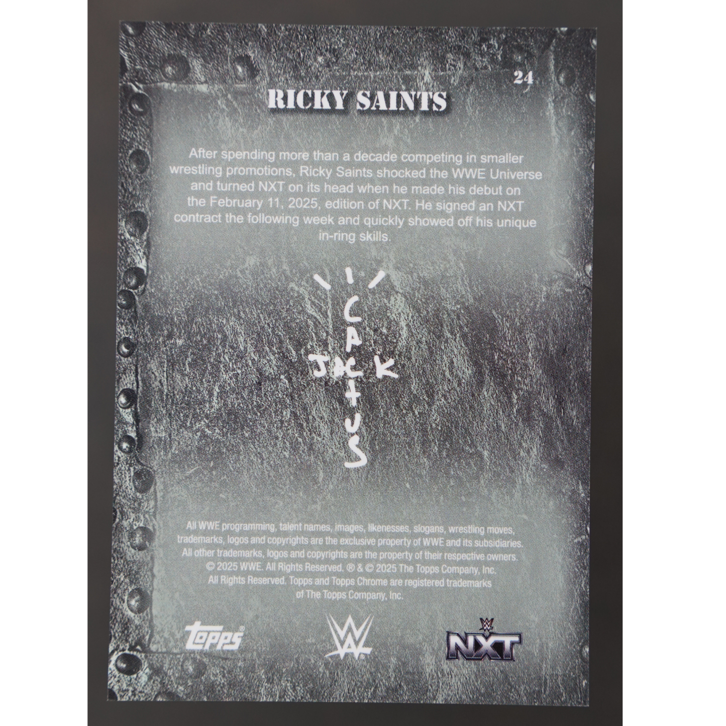 Ricky Saints 2025 Cactus Jack 20/25 #24