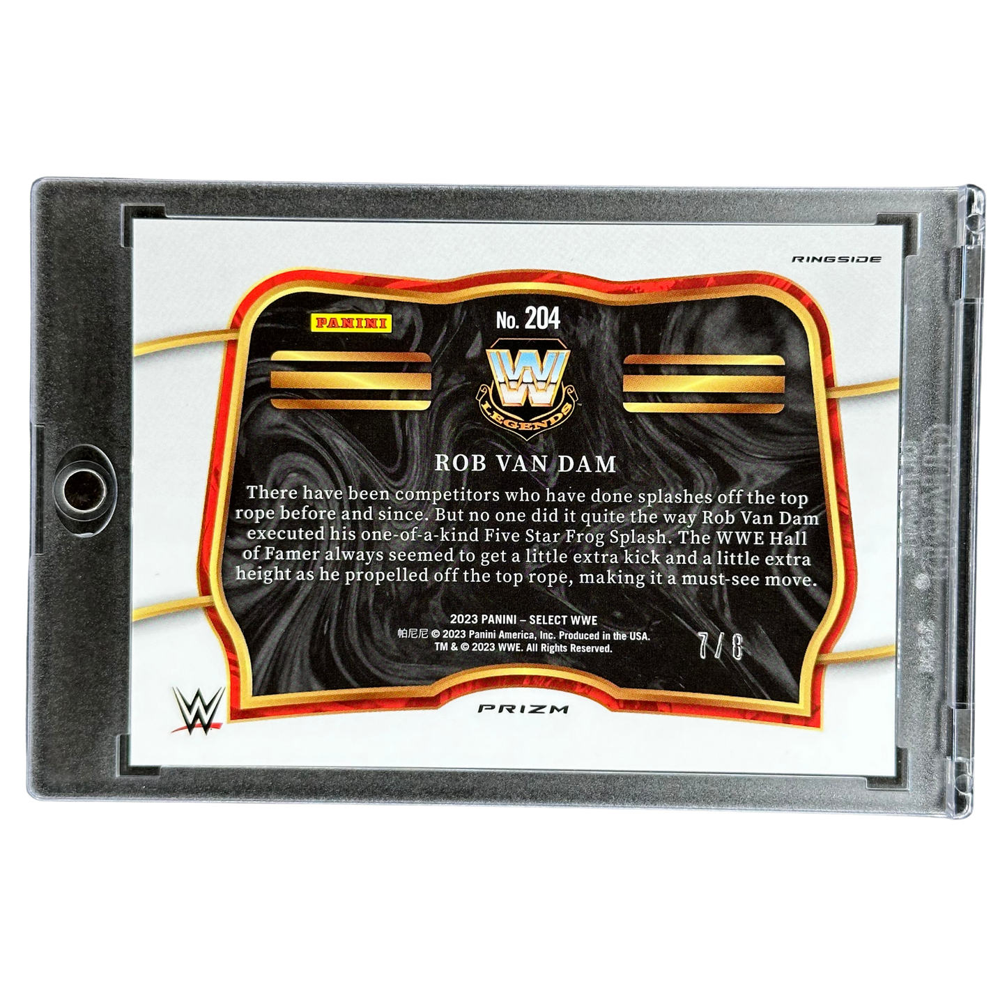 Rob Van Dam 2023 Select Lucky Envelopes 7/8 #204