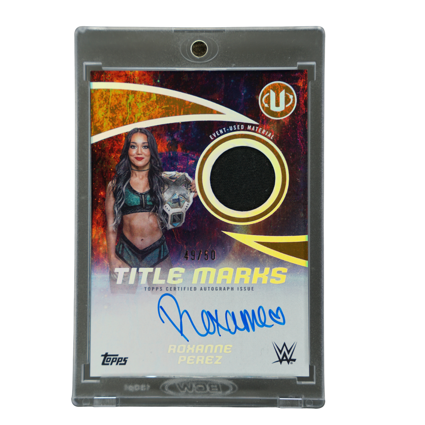 Roxanne Perez 2025 Universe Title Marks Memorabilia Auto 49/50 #TMA-RPE