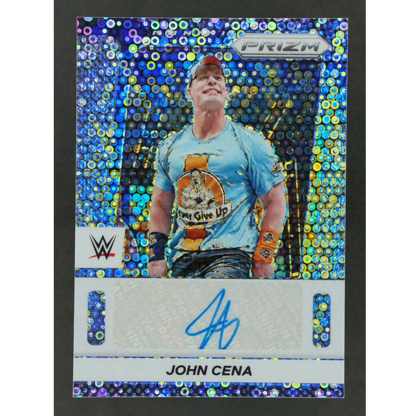 John Cena 2024 Prizm Throwback Under Card Auto #TS-JCN