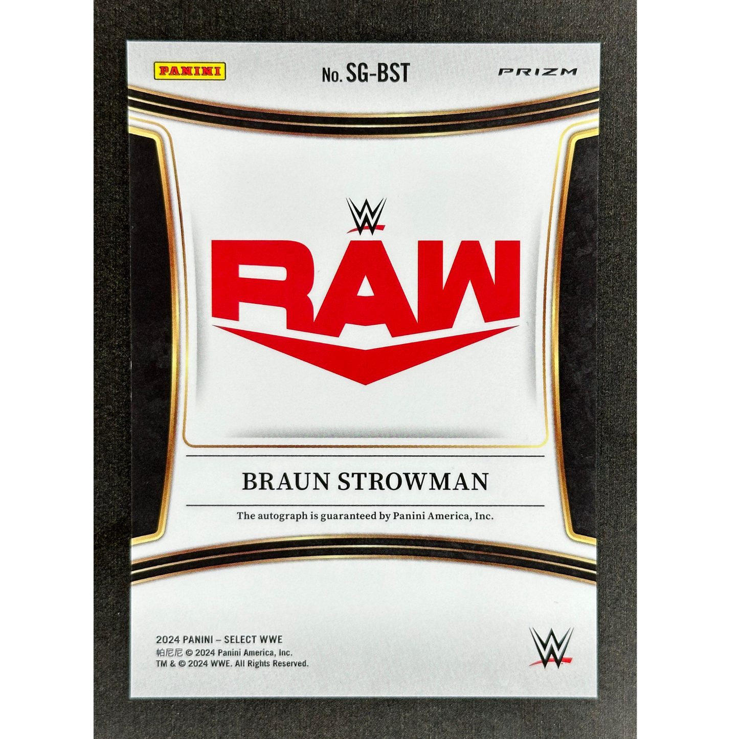 Braun Strowman 2024 Select Auto #SG-BST