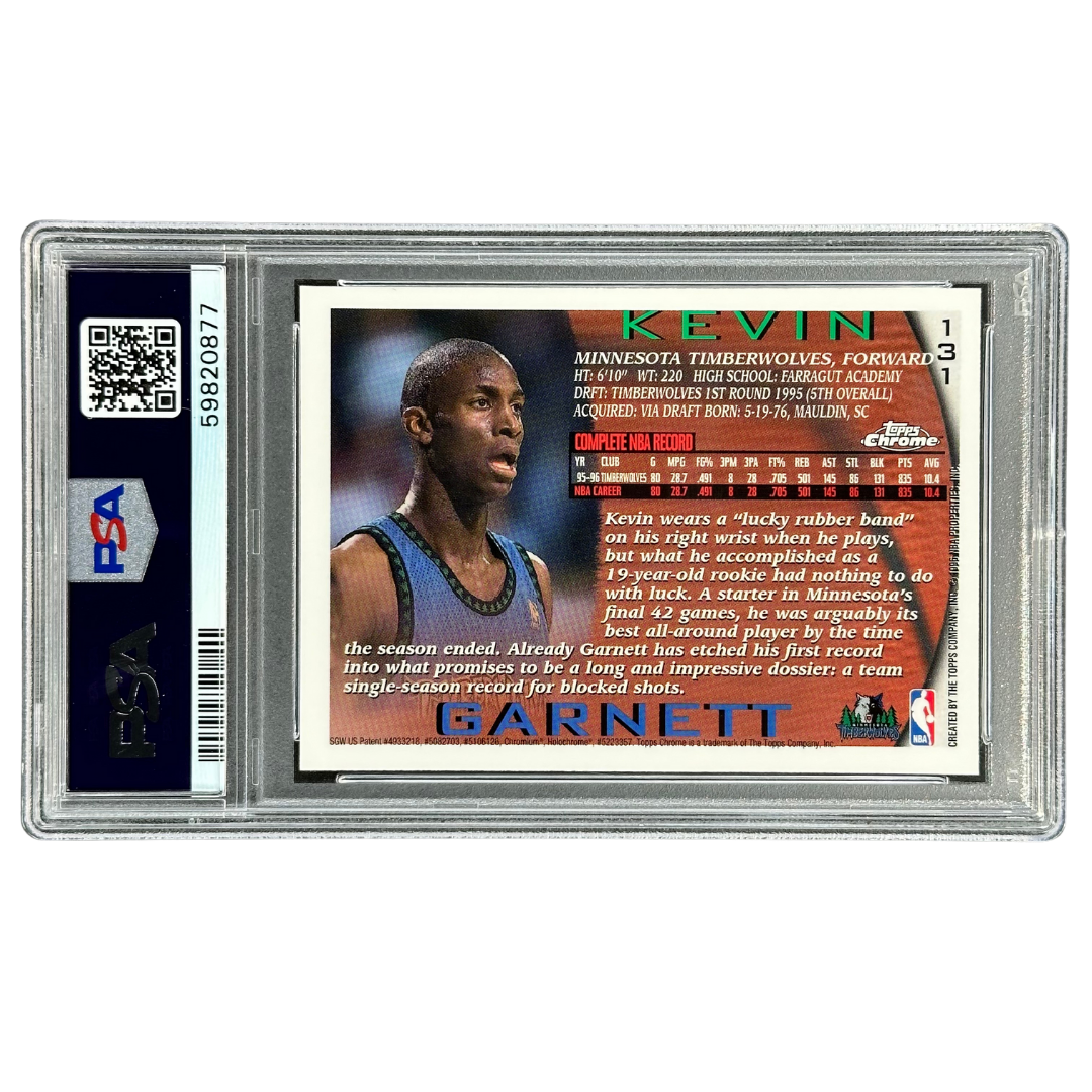 Kevin Garnett 1996 Chrome PSA 9 #131